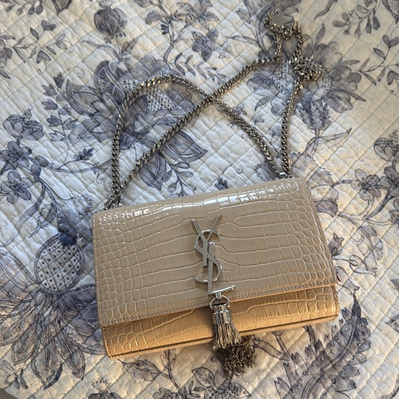 Nude Kate Yves Saint Laurent Bag with Silver Hardware - Picture 5 of 6